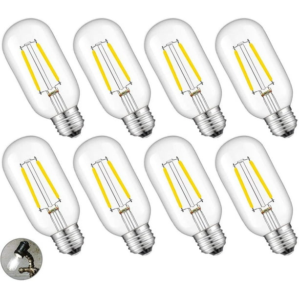400LM T45 Vintage Edison LED Bulb Dimmable T45 Filament Light Bulb E26 Medium Base Lamp 4 Watt LED Light Bulb,2700K Warm White Antique Style Light Bulbs,4 Pack 400LM T45 Vintage Edison LED Bulb Dimmable T45 Filament Light Bulb E26 Medium Base Lamp 4 Watt LED Light Bulb,2700K Warm White Antique Style Light Bulbs,4 Pack